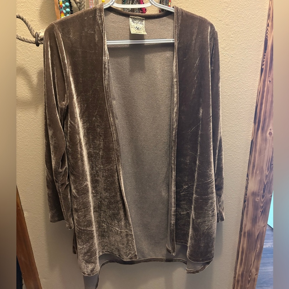 Vocal Velvet Open-Front Tunic
